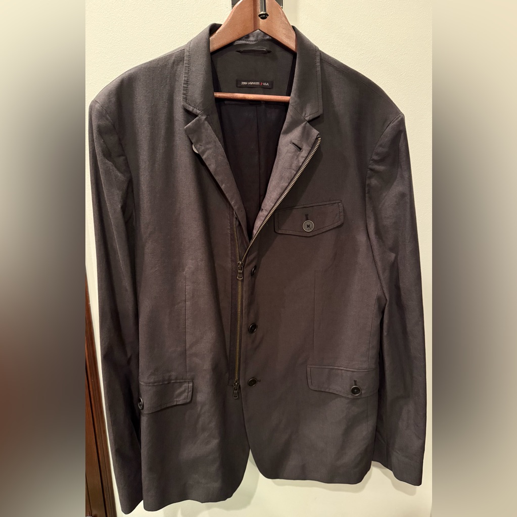 John Varvatos Charcoal Gray Jacket